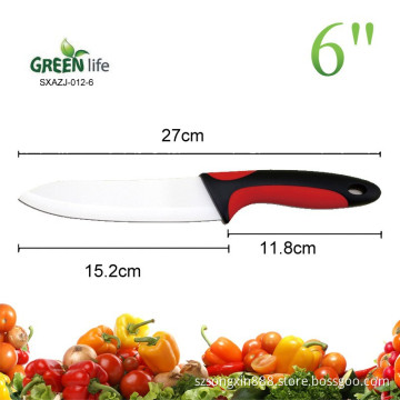 Colorful 1-Piece 6" Ceramic Chef's knife with soft handle,Ceramic Knives Set